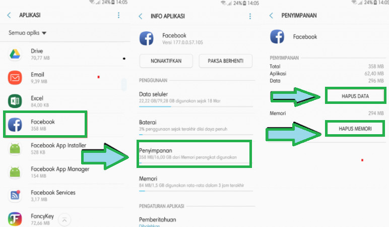 Begini Cara Mengatasi Facebook Terhenti Pada HP Android