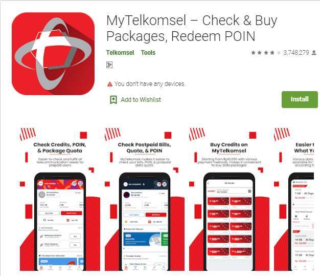 Mengecek Masa Aktif Kuota Melalui Aplikasi MyTelkomsel