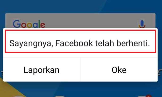 Penyebab Facebook Force Close di HP Android