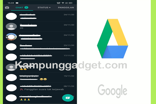 Memulihkan Chat WA yang Terhapus Dengan Google Drive