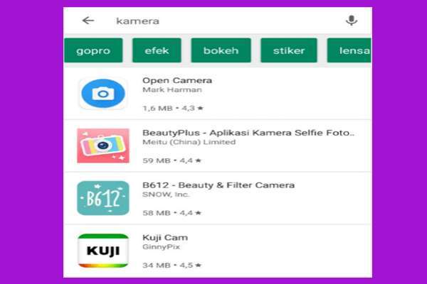 Cara Mengatasi Kamera Android Error Dengan Mengganti Aplikasi Kamera Default