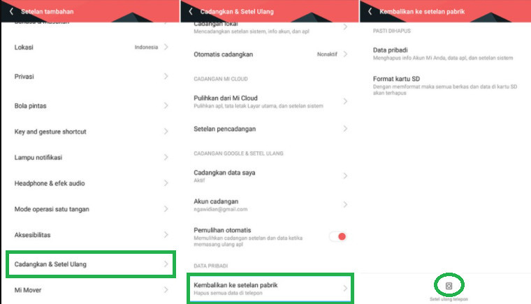 Cara Mengatasi Aplikasi Tidak Bisa Dibuka di Xiaomi Dengan Factory Reset