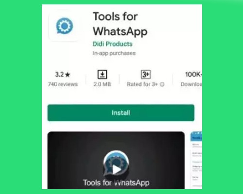 Cara Menonaktifkan Panggilan WhatsApp Dengan Aplikasi Tools for WhatsApp