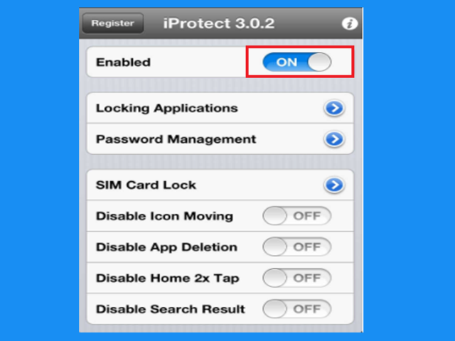 Mengunci Aplikasi di iPhone Memakai iProtect