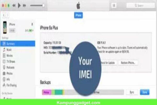 Cek IMEI iPhone Asli Melalui iTunes