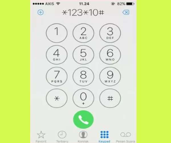 cara cek nomor Axis via Dial Up