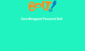 Cara Mengganti Password Bolt 4G LTE