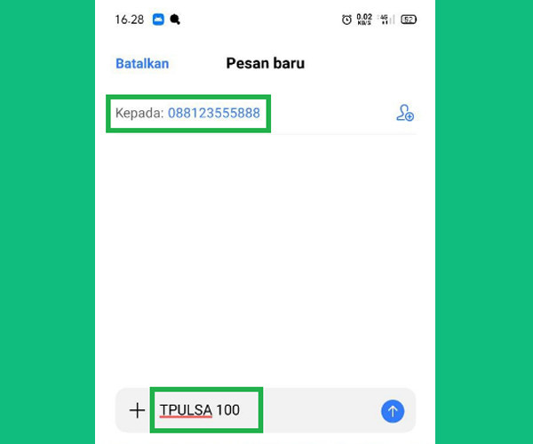 Cara transfer pulsa Telkomsel ke 3