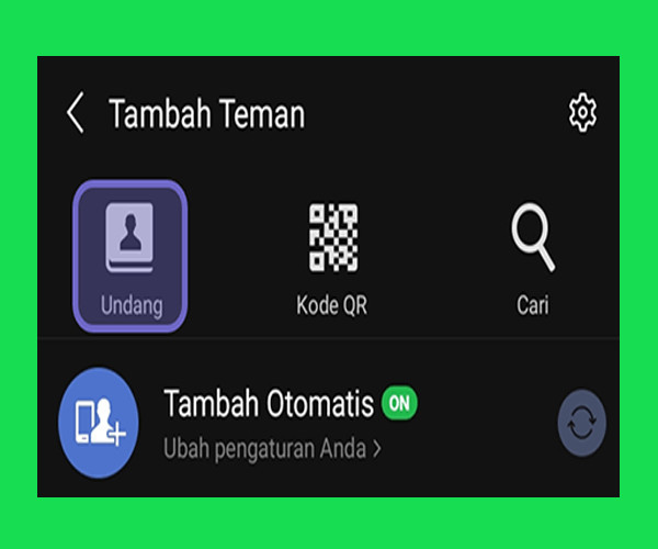 Menambahkan Teman di Line Dengan Cara Mengirim Undangan