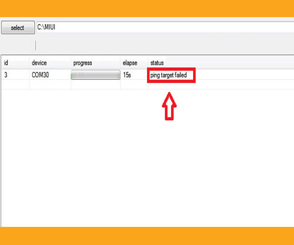 Kode Error Mi Flash Tool Hello Packet, Ping Target Failed