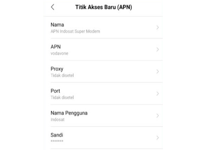 Setting APN Indosat Untuk Modem