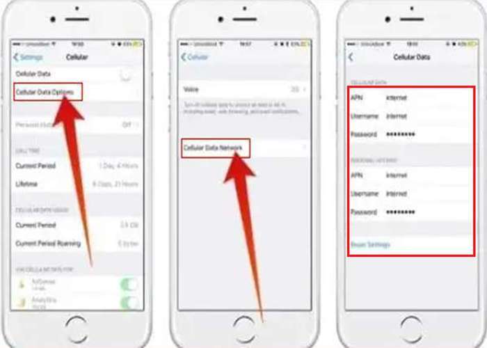 Setting APN Indosat di iPhone