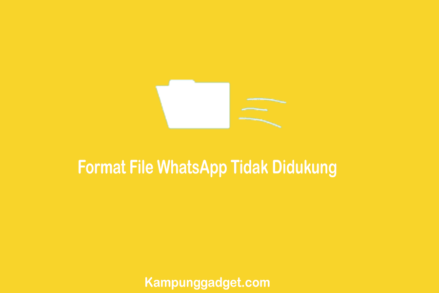 Cara Atasi Format File WhatsApp Tidak Didukung Dengan Mudah dan Aman