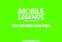 Daftar Rank Mobile Legend Terbaru Daftar Rank Mobile Legend Terbaru