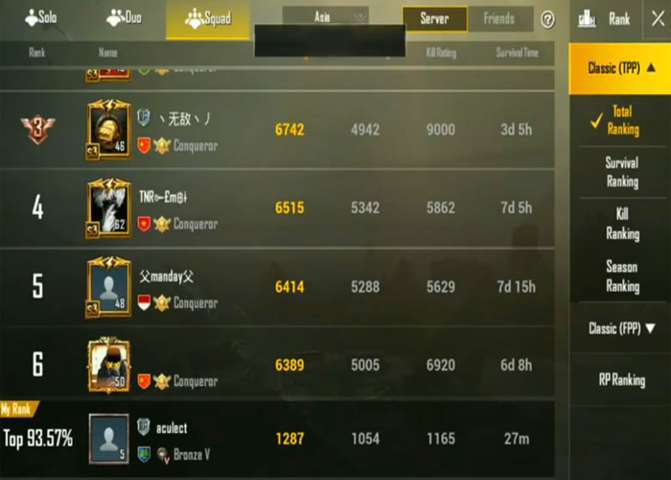 Cara Melihat Rank PUBG Mobile