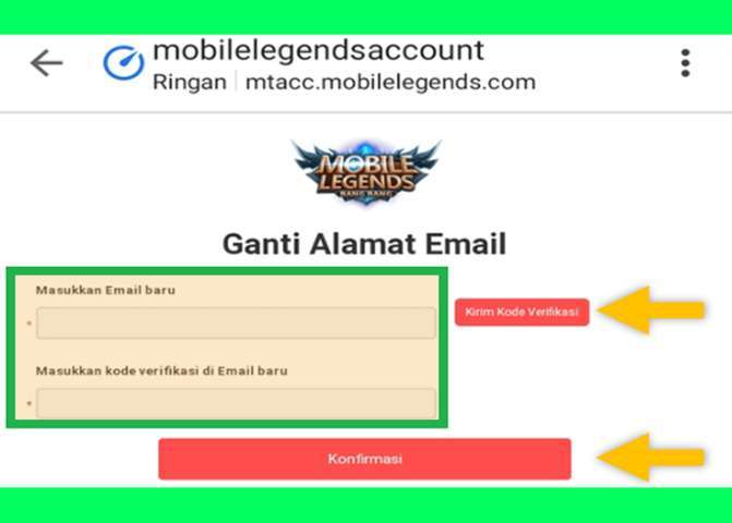 Cara Mengganti Email Akun Moonton