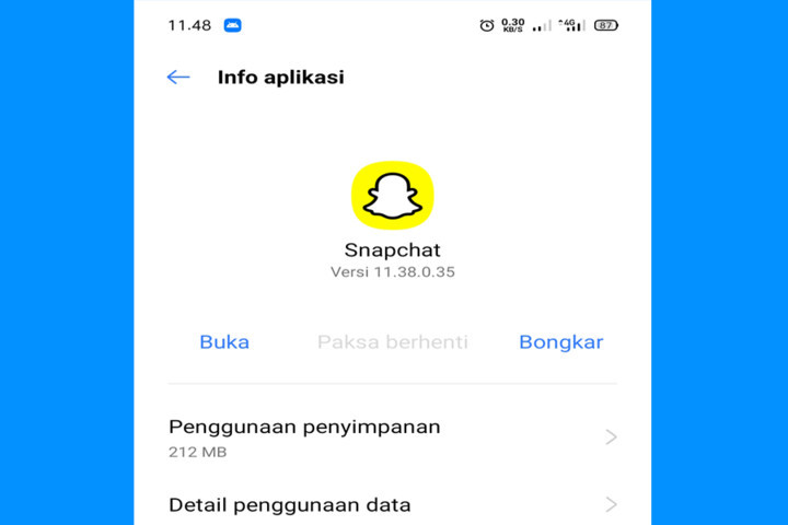 Cara Menghapus Akun Snapchat Sementara