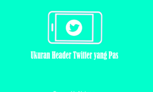 Ukuran Header Twitter