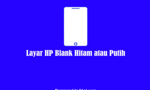 Layar HP Blank Hitam atau Putih