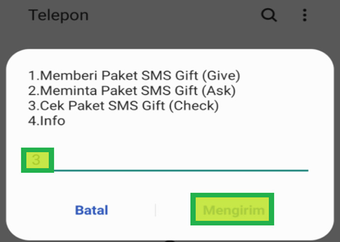 Cara Cek SMS Gift Telkomsel