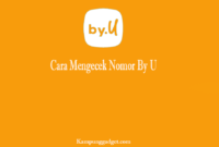 Cara Mengecek Nomor By U yang Digunakan