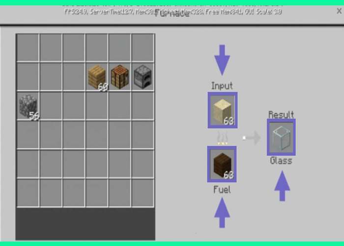 Pembuatan Kaca Siap di Minecraft