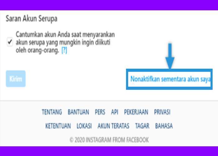 Cara Menonaktifkan Akun Instagram Sementara