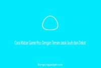Cara Mabar Game Pou Dengan Teman Jarak Jauh dan Dekat