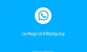 Cara Mengisi List di WhatsApp WhatsApp