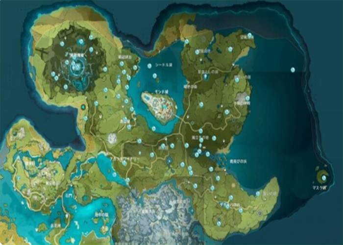 Map Lokasi Anemoculus Tersembunyi di Genshin Impact