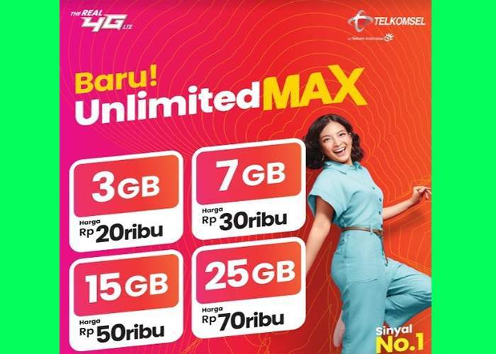 Paket Internet Unlimited Max Telkomsel