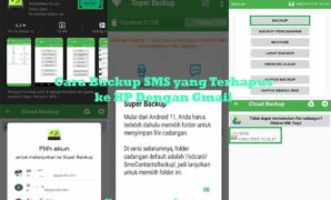 Cara Backup SMS yang Terhapus ke HP Dengan Gmail