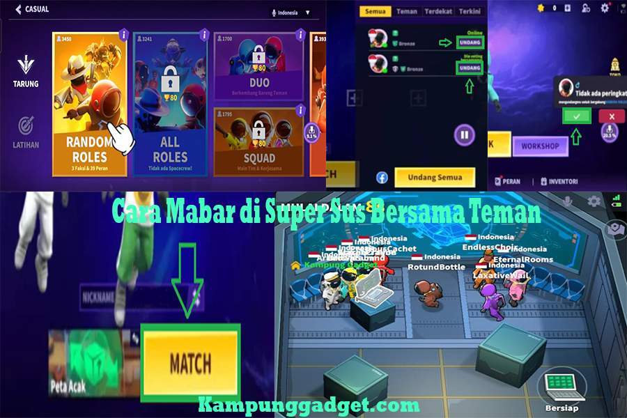 Cara Mabar di Super Sus Bersama Teman