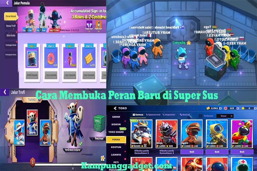 Cara Membuka Peran Baru di Super Sus