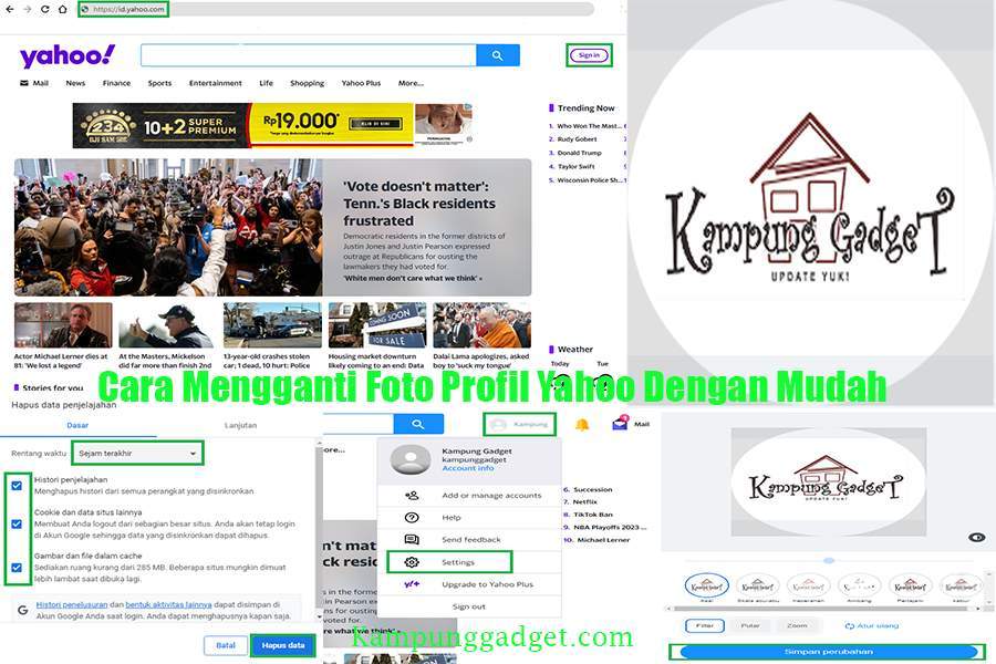 Cara Mengganti Foto Profil Yahoo Dengan Mudah