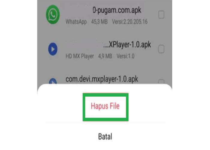 Cara Mengatasi Tidak Bisa Install WhatsApp di Playstore Android Dengan Periksa Ruang Penyimpanan