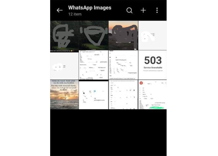 Menghapus Media WhatsApp Lewat Galeri HP