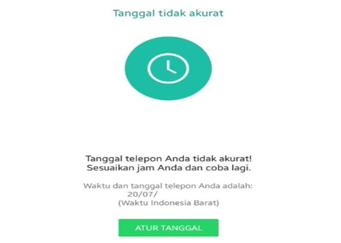 Penyebab Tanggal WhatsApp Tidak Akurat