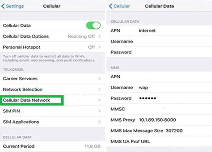 Cara Setting APN XL di iPhone