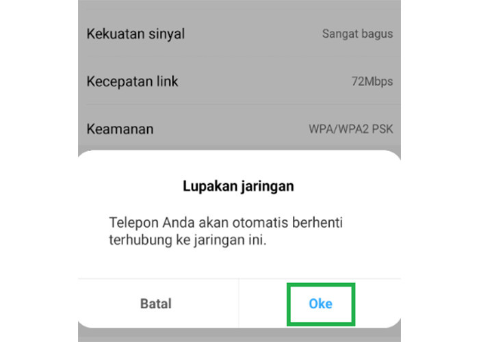 Cara Mengatasi WiFi Putus Nyambung di HP Dengan Forget Pada WiFi