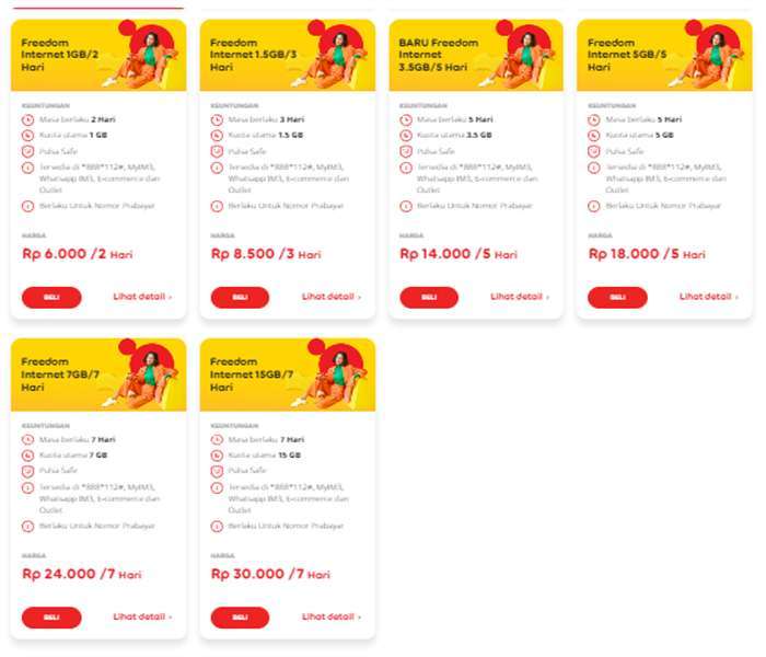 Paket Freedom Indosat Harian