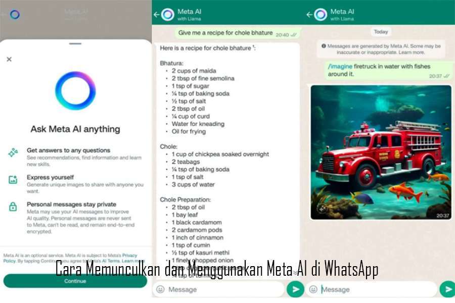 Cara Memunculkan dan Menggunakan Meta AI di WhatsApp